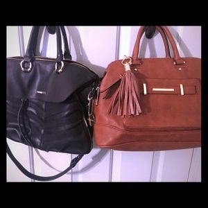 Steve Madden cognac purse